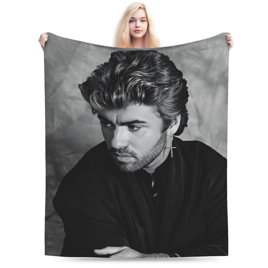 George Michael  Songs Blanket Quality Warm Soft  Throw Blanket Winter Girls Boys Couch Chair Fluffy Bedspread