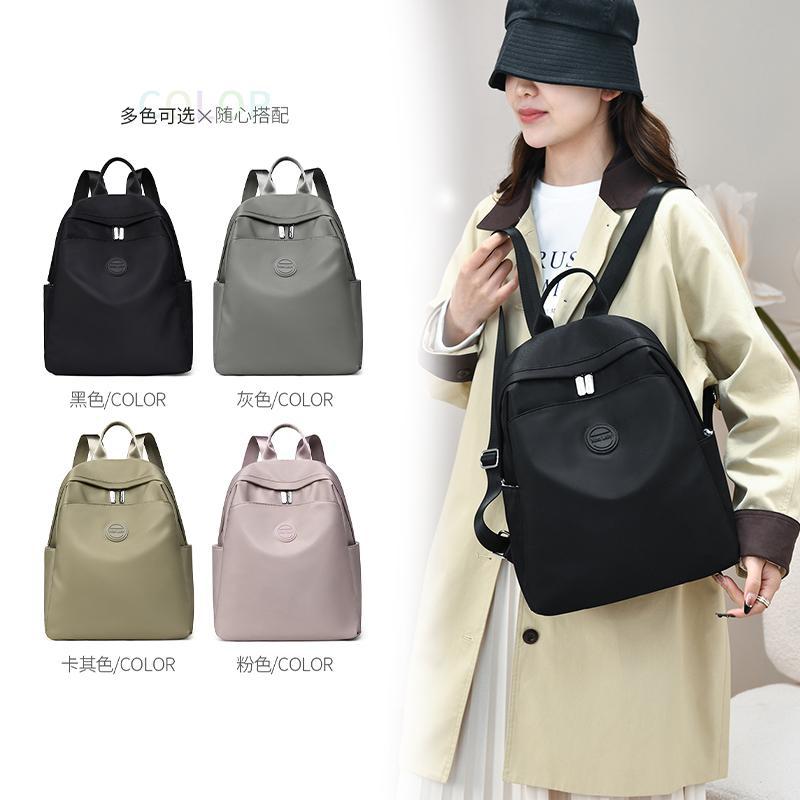 Schoolbag New Bag Women's 1011 Popular Fashion Trend Backpack Travel Large Capacity Oxford Cloth Lightweight Backpack