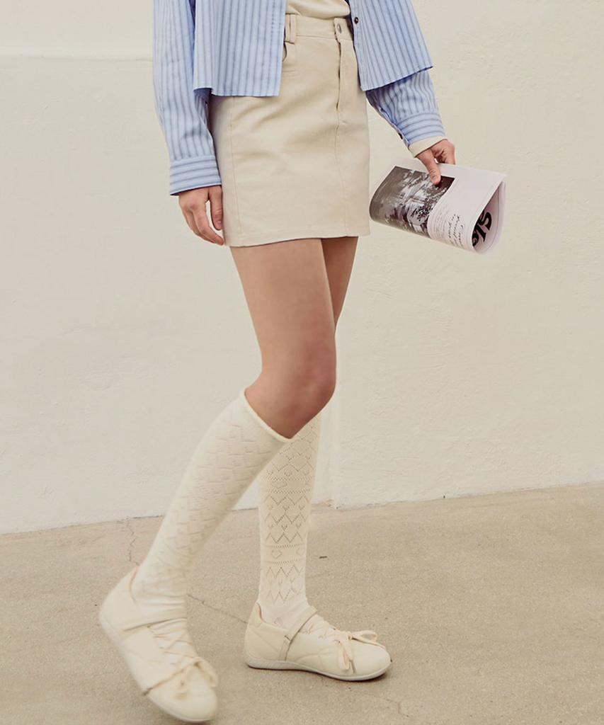 Slow Lolly Daily Short Denim Skirt_3 Colors