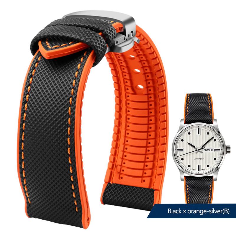 Nylon Silicone Bottom Watch Band Strap for Seiko PROSPEX Series Canvas Rubber Waterproof Outdoor Sports Watchband 20mm 21mm 22mm