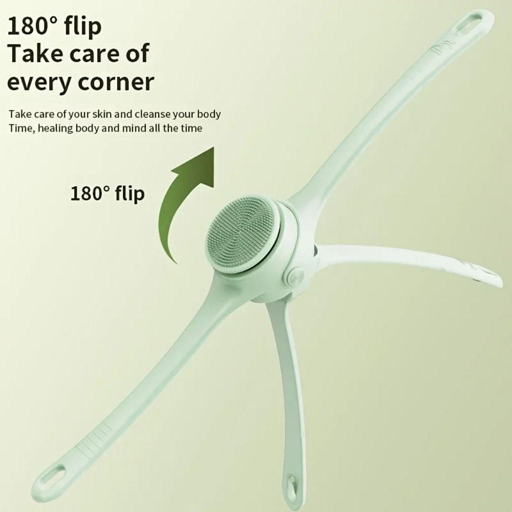 Deep Cleaning Double Handle Bath Brush Double Handle Long Handle Shower Brush  Home Commodity