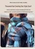 Qianqian Wanxing Knit Style Imitation Cashmere Scarf – Warm, Versatile, Korean-Style for Autumn and Winter, Available in Multiple Colors.