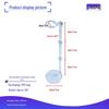 BJD Doll Adjustable Transparent Base Stand with Waist Clip for Display