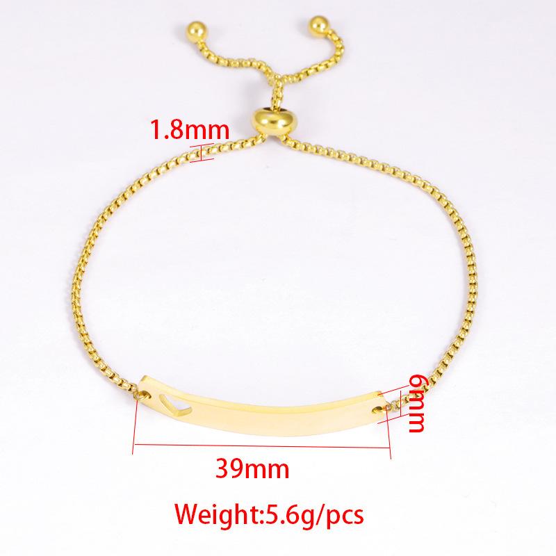 10 Stück/Los Edelstahl Spiegelpoliert ID-Tag Hohl Herz Kastenketten Armbänder Für DIY-Liebhaber Geschenk
