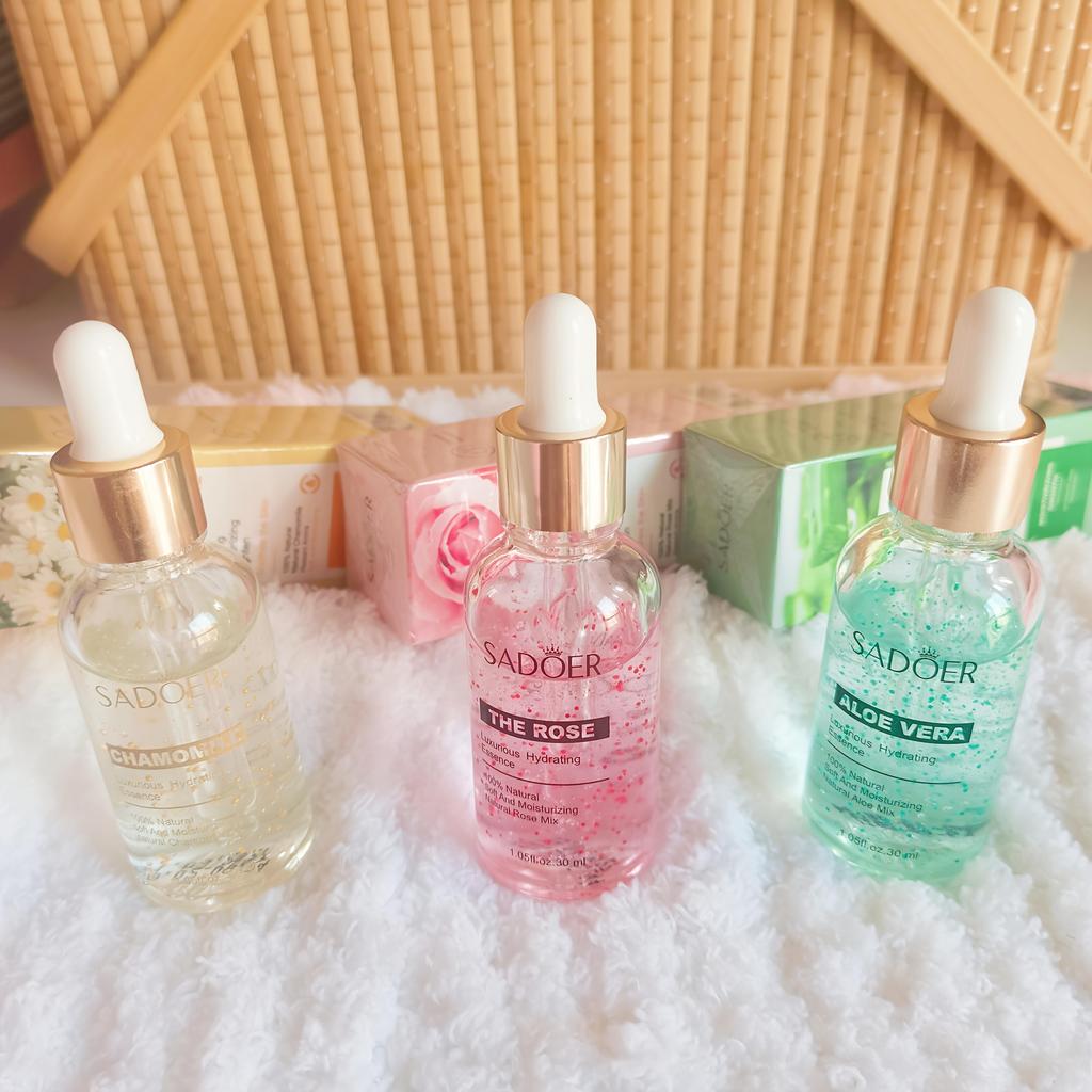 Pflanzenextrakt-Serum mit Aloe Vera – Hypoallergene, parfümfreie, feuchtigkeitsspendende Gesichtsessenz, Feuchtigkeitsspendendes Gesichtsserum