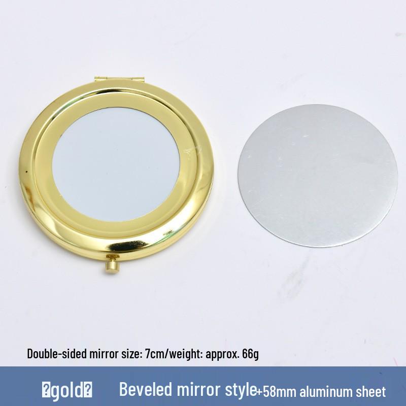 Handmade Imitation Song Brocade Makeup Mirror: Ancient Style Chinese Portable Mirror, Dragon Boat Festival Gift
