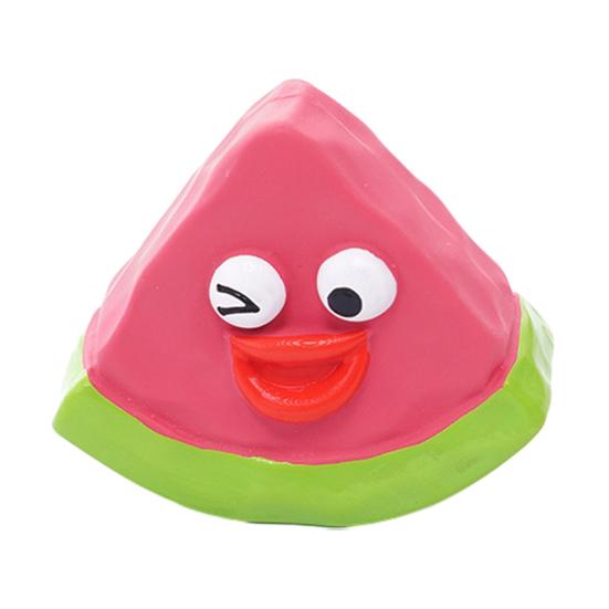 Cute Fruit Dog Toy Squeaky Latex Vegetable Dog Chew Toy Puppy Teething Toy for Aggressive Chewers Fetch Play