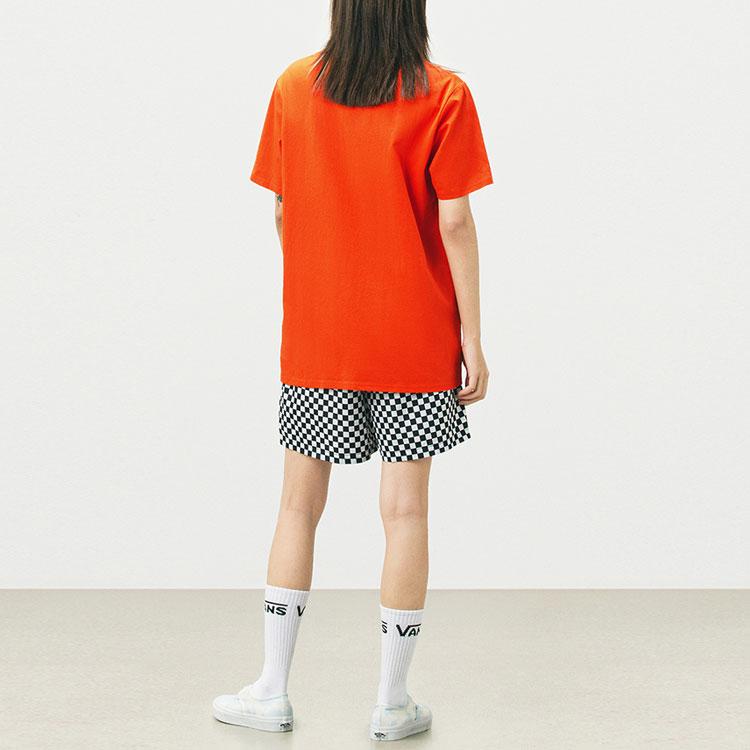 Vans Black And White Checkerboard Print Woven Casual Shorts Women Shorts VN0A5DTQ705