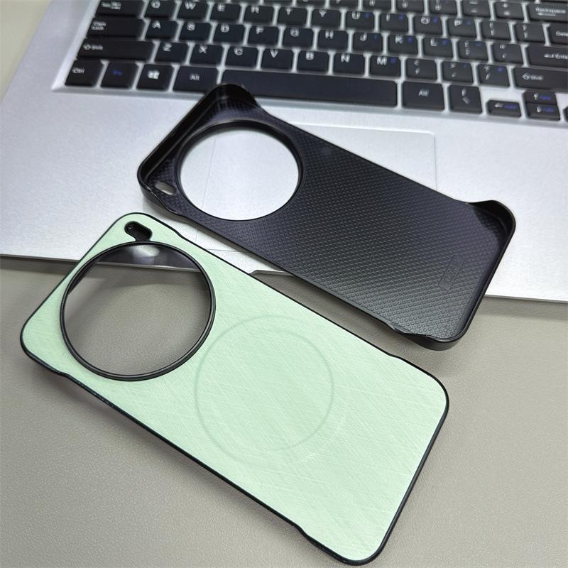 Applicable To VIVO X300Pro Gold Silk Plain Leather Borderless Mobile Phone Case X200 Suction Protective Case X200Promini
