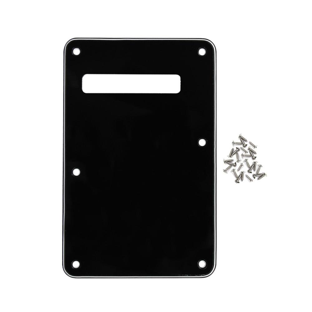 FLEOR 1pc ST Guitar Pickguard Tremolo Cavity Cover Guitar Back Plate Backplate with Screws for FD ST