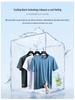 Herr Sommar Is-Silke Mesh Snabbtorkande T-shirt - Lös Passform, Casual Sport, Stor Storlek, Rund Hals, Kort Ärm, Tryckt Design.