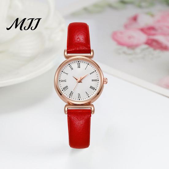 Formal Women Watch Analog Quartz Watches for Fashion Adjustable Leather Strap Wristwatch Elegant Easy Ladies Read Roman Numerals Dress Gifts Mom Wife