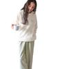 Titibait Fluffy Marshmallow Touch Pajama Light AGXT0427 Set, Women's, Medium, Green,