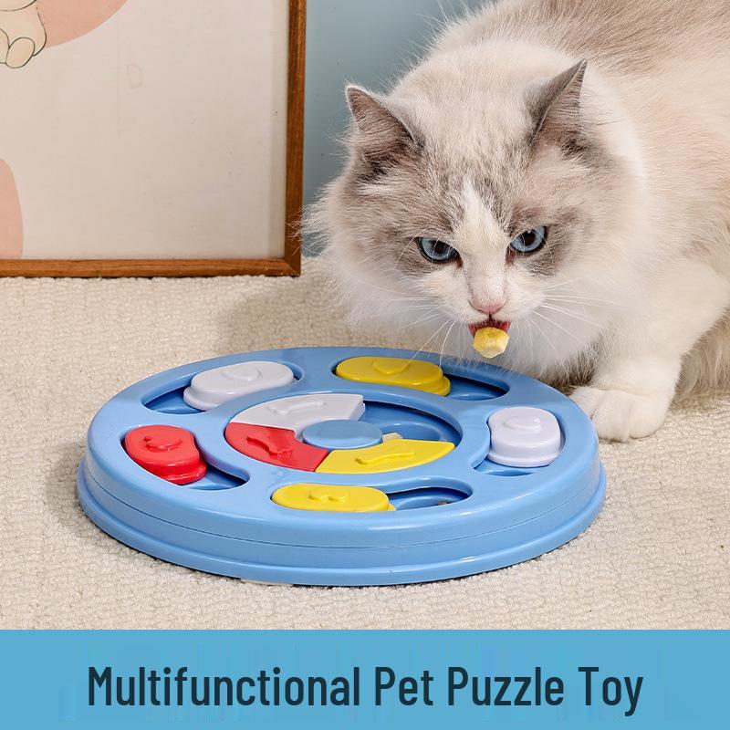 Cross-Border Pet Puzzle & Slow Feeder Bowl: Slow Eating Toy for Dogs & Cats, Snack Dispenser, Boredom Relief