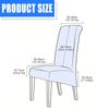 Stretchable High Back Chair Cover Elegant Velvet Slipcovers for Dining Room Chairs Protects From Wear
