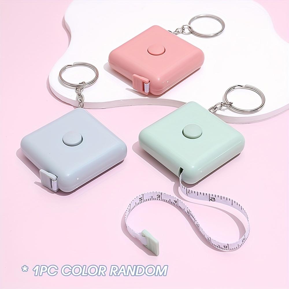 Portable 1pc 59-Inch Mini Retractable Tape Measure for Body, Sewing & Crafts Durable Double Scales, with Keychain Hole