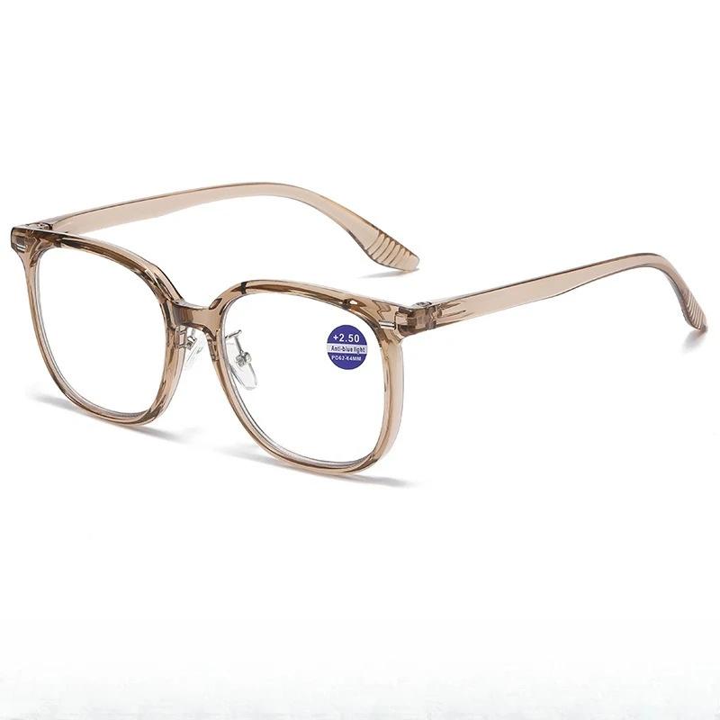

Latest Fashionable Super Large Frame Photochromic Women s Reading Glasses Ultra Light Neutral HD Anti Blue Light Glasses 2