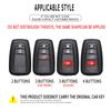 Car Key Case Cover Protective Shell Fob For Toyota Prius Camry Corolla C-HR CHR RAV4 Prado 2018 2022 Car Key Decoration Shell