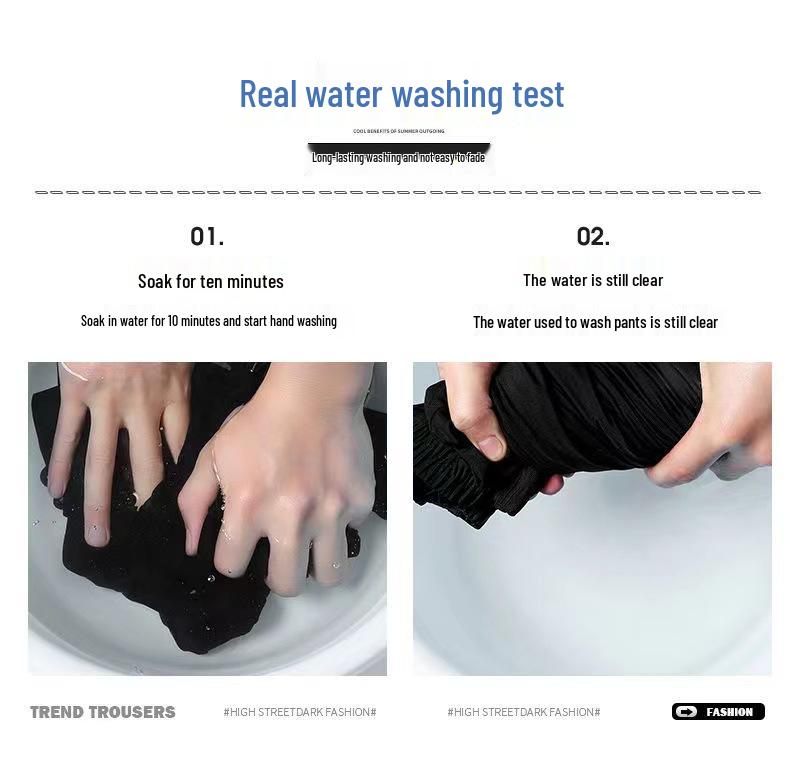 Herren Trendige Locker Geschnittene Weitbeinige Sportliche Freizeit-Hose für Frühling und Herbst