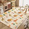 Children's Cartoon Velvet Rug - Absorbent, Non-Slip Floor Mat for Living Room and Bedroom