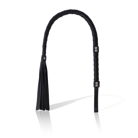 BDSM Long Whip with Fringe SM Discipline Toy for Sensation Play Roleplay Ergonomic Handle Discreet Adult Sex Tool for Couples' Exploration