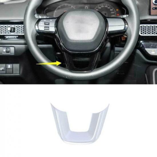 Steering Wheel Strip Panel Cover Trim For Honda 11th Civic -23 Matte Silver