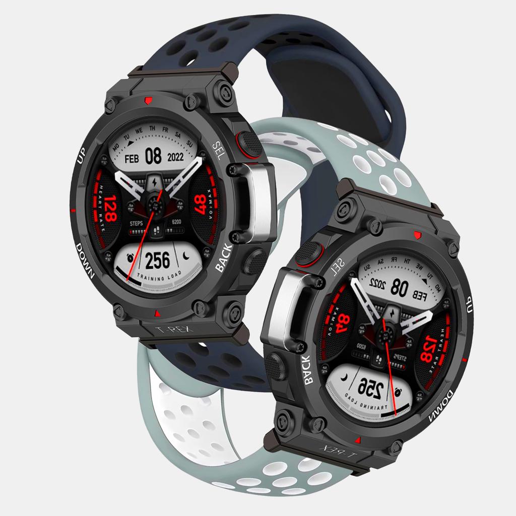 Breathable Silicone Strap For Huami Amazfit T-Rex 3 Smart Watch Band Sports Bracelet Belts For Amazfit T Rex Trex Pro Ultra Correa