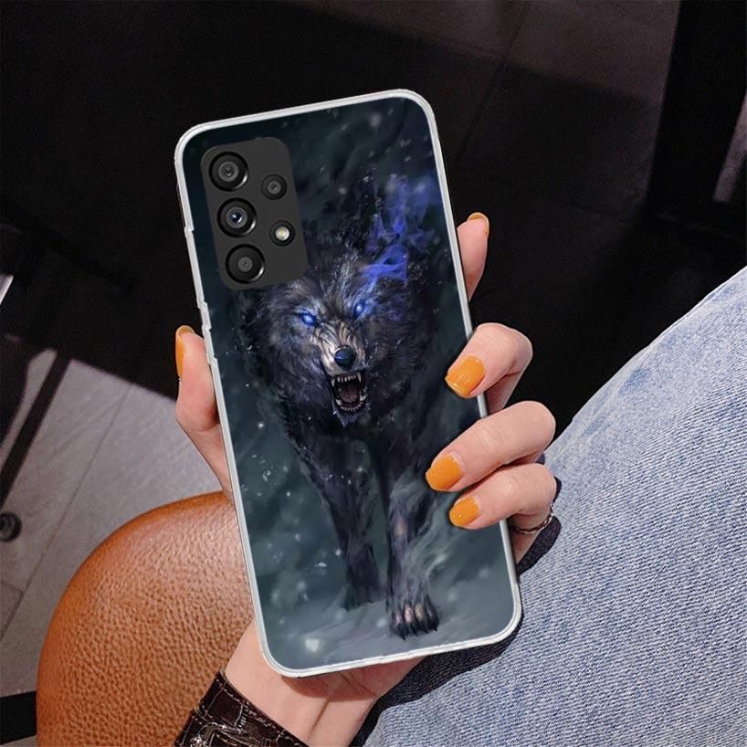 Angry Animal Wolf Fierce Phone Case For Samsung Galaxy A17 A16 A15 A14 A13 A57 A56 A55 A54 A53 A37 A36 A35 A34 A33 A26 A25 A24 A