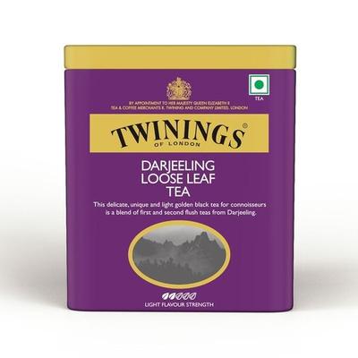 Twinings Darjeeling loser Blatttee, 50 g, loser Tee, leichte Stärke, delikat und subtil