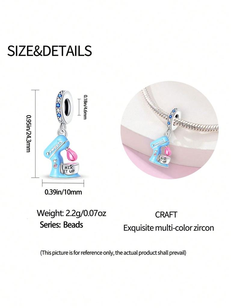 Charms Plata Sewing Machine Coffee Machine Beads Charm Copper Plated Fit Charms Original Bracelet For Jewelry Making Diy Charm