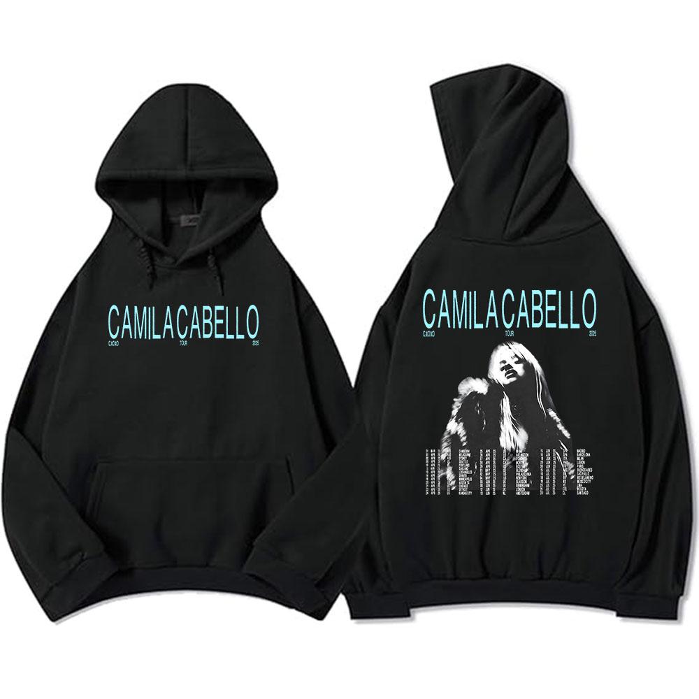 Camila Cabello Yours.C Tour 2025 Hoodies Langarm Fleece Herren/Damen Sweatshirts Grafik Kleidung Tasche Kapuzenpullover Männlich