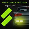 10PCS warning car reflective sticker body decoration sticker reflective film