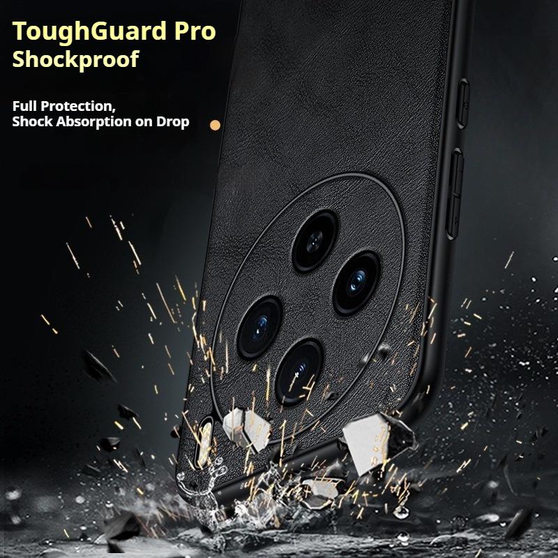 Business Leder Handytasche für Vivo X300 Pro X200 Ultra X100 X100S Pro Hochwertiges Rindsleder Vollständig umschließende Anti-Drop Hülle