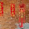 Lucky Bag Shape Chinese New Year Decoration with Tassel Festive Hanging Ornaments  Room