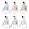 Women's cooling sun-protective shirt, summer thin UV-blocking long-sleeve jacket, 1011 new original yarn outdoor sun-protective clothing