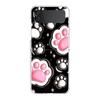 Phone Cover For Samsung Galaxy Z Flip 7 6 5 4 Case Transparent For Samsung Z Flip 3 Hard PC Foldable Dog Paw Print Aesthetics
