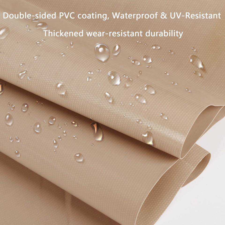 Outdoor Clear PVC Tarp Curtain Waterproof Heavy Duty Patio Rainproof Curtain