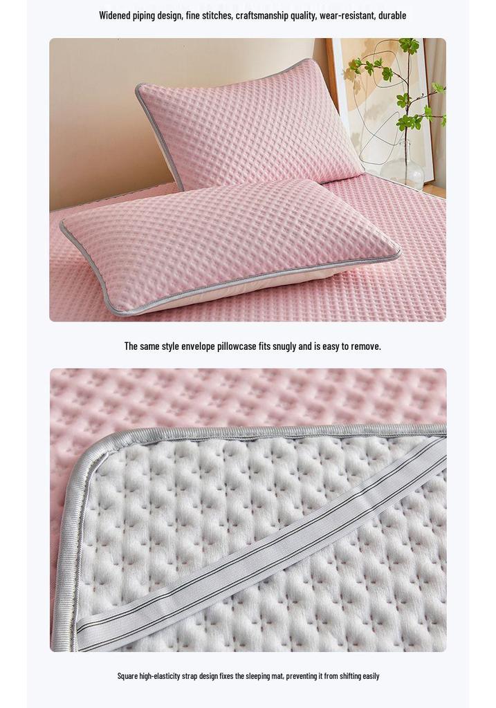 Hot Item: Ice Bean Cool Non-Slip Bed Sheet - Soft Summer Ice Silk Mat for Students
