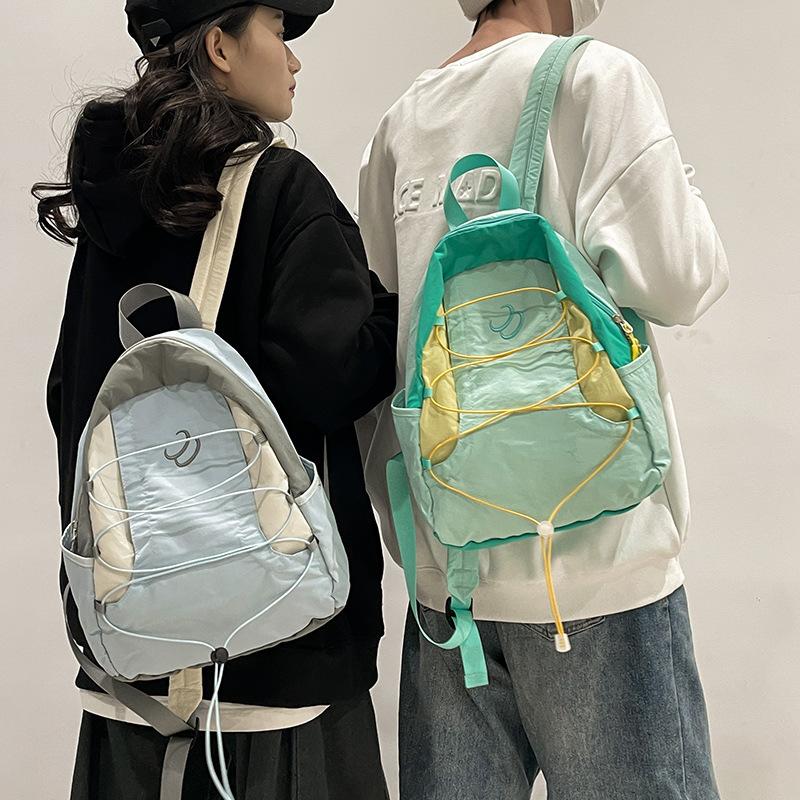 Kindergarten Small Schoolbag for Girls and College Students New Style Splicing Children's Small Backpack