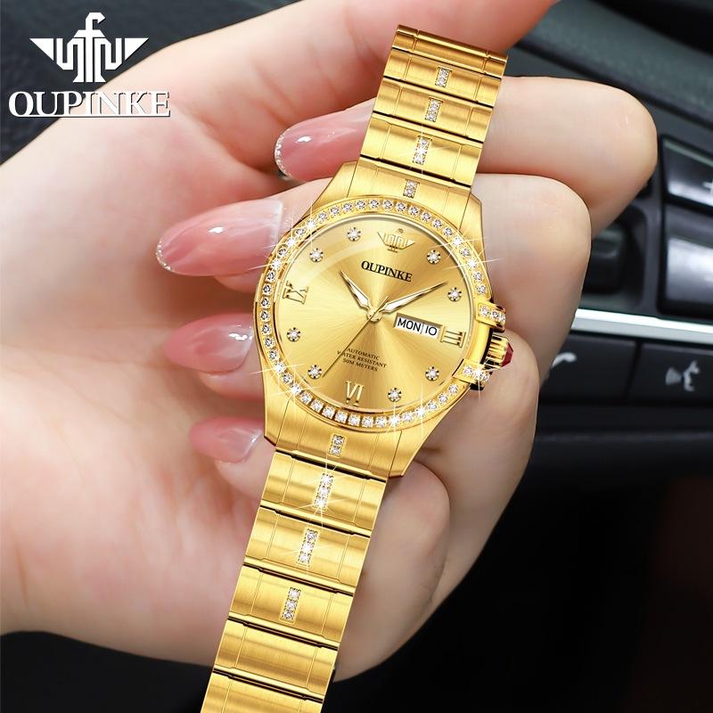 

OUPINKE Женские часы Водонепроницаемые Автоматические Механические часы для женщин