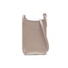 Le Foulonné Embossed Logo Pebble Grain Calfskin Phone Bag Men Shoulder Bag Gray 34200021P55