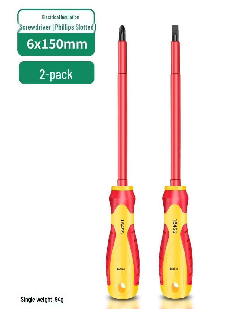 Superhartes magnetisches isoliertes Schraubendreher-Set: Phillips, Schlitz, Torx - Ideal für Elektriker
