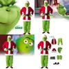 The Grinch Themed Christmas Cosplay Suit With Polyester Material For Stage Performances