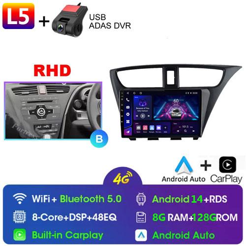 Fortress For Honda CIVIC Hatchback 2012 - 2017 Car Radio Android Multimedia Video Player Navigation GPS Stereo HU No 2 Din 2din