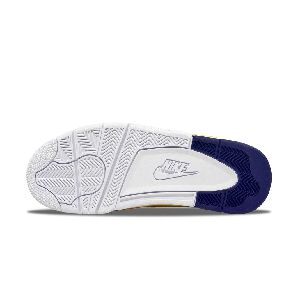 Nike Flight Legacy Cushioning Slip Resistant Abrasion Resistant High Top Basketball Shoes Men's Purple Yellow BQ4212-102(Team818-)