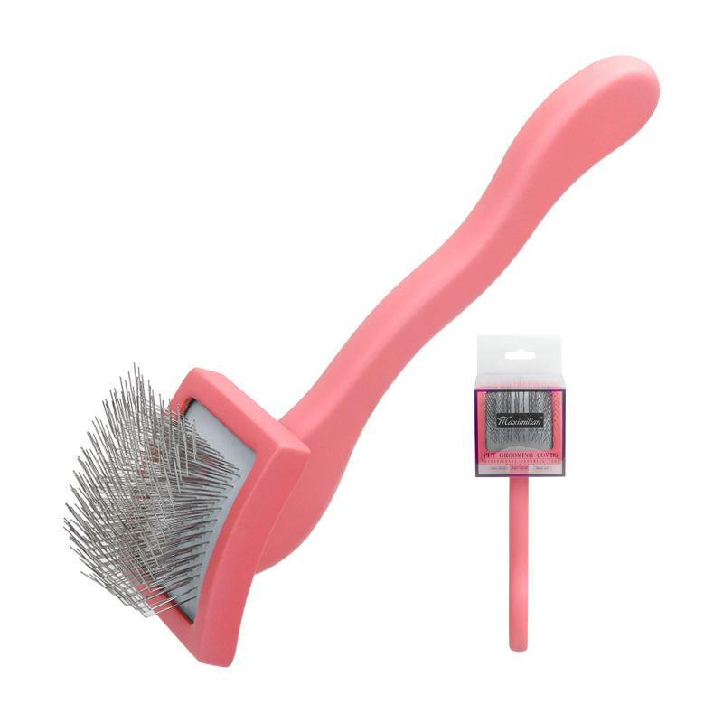 Solid Wood Pet Comb with Fluffy Needles and Detangle Knife