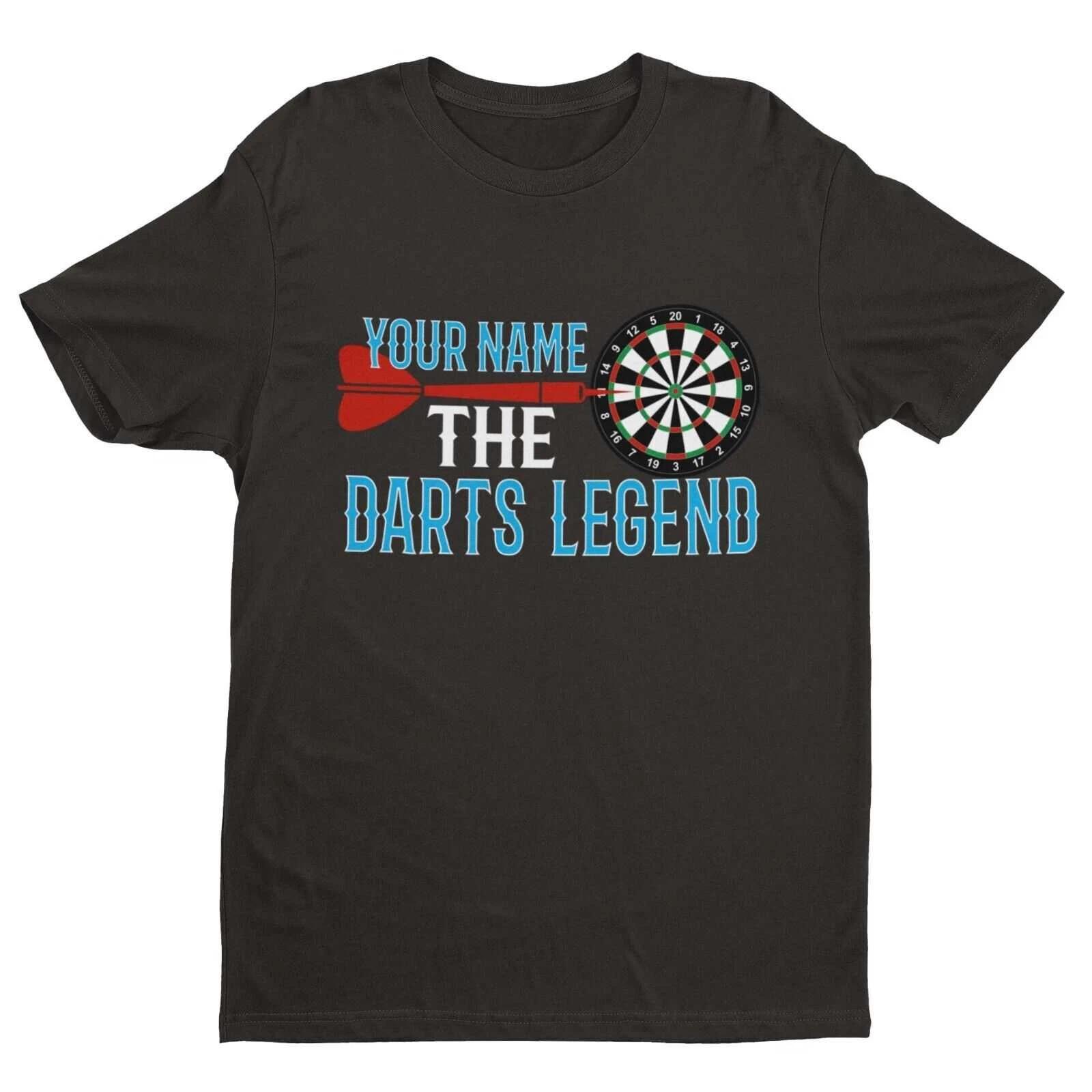 PERSONALISED Darts T Shirt YOUR NAME The DARTS LEGEND Gift Idea Oche Player Pub 2XL