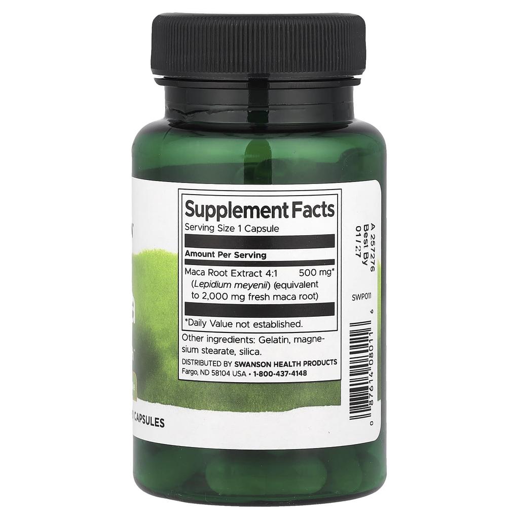 Maca, 500Mg, 60 Capsules