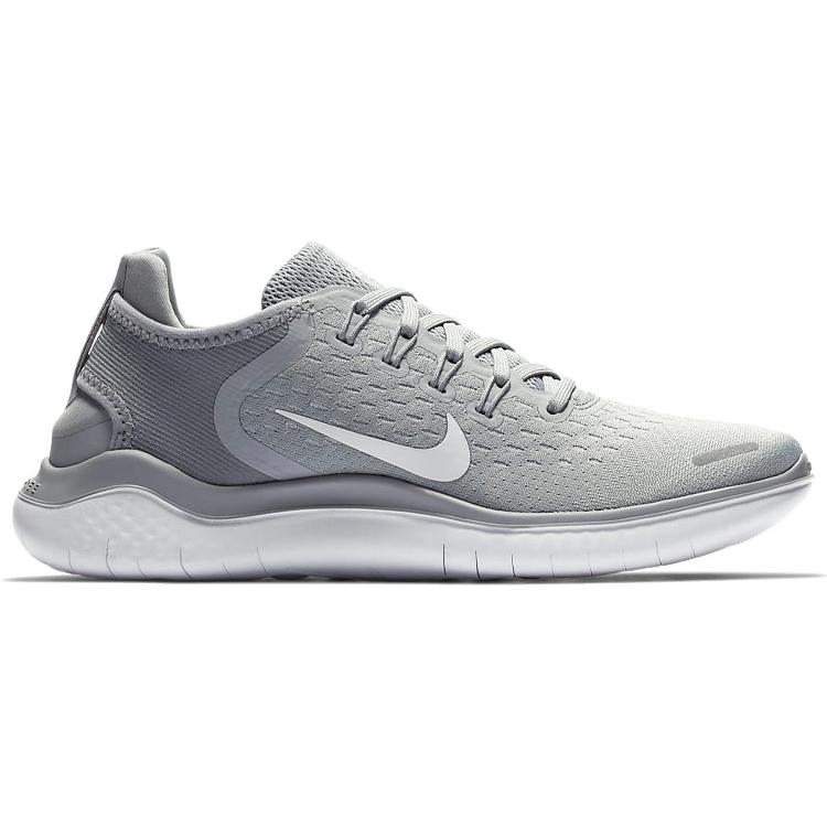 Neu Nike Free Rn 2018 Wolfsgrau Weiß Damen 942837-003