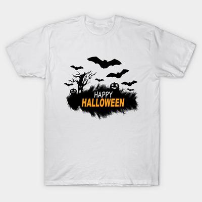 T Shirt Women Happy Halloween Harajuku Print Kawaii Tshirt Summer Short Sleeve Female T-Shirt Top Tee